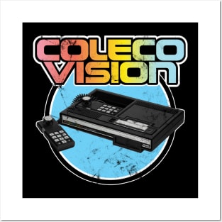 Colecovision Retro Home Gaming System 80's Vintage Distressed Look Posters and Art